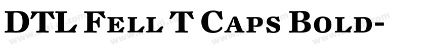 DTL Fell T Caps Bold字体转换